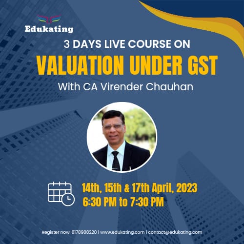Valuation Under GST