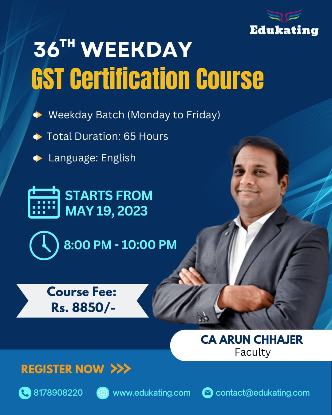 GST Certification Course - 36th Weekdays Batch (Recorded)