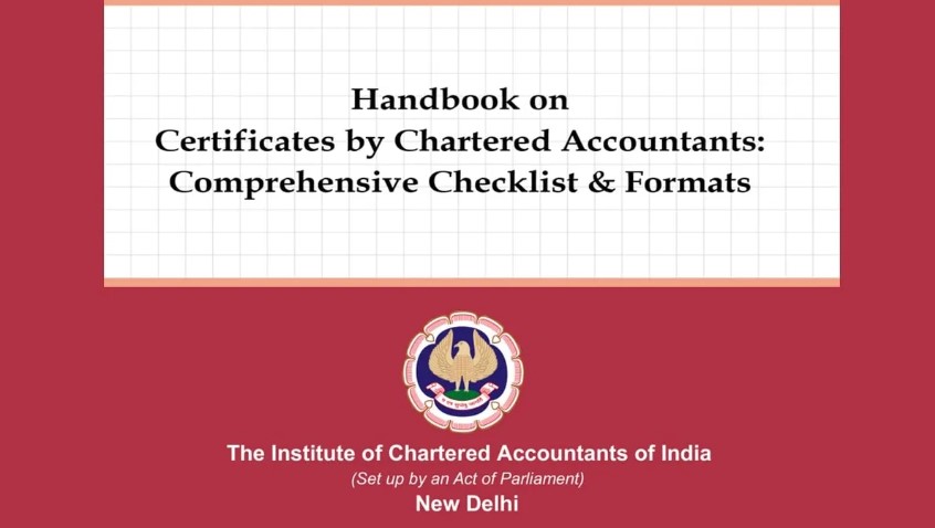 “handbook On Certificates By Chartered Accountants” For Enhanced Professional Guidance