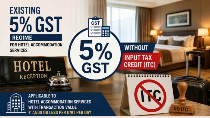 Centre Conducted No Study on 5% GST Regime Without ITC for Hotel Accommodation Services