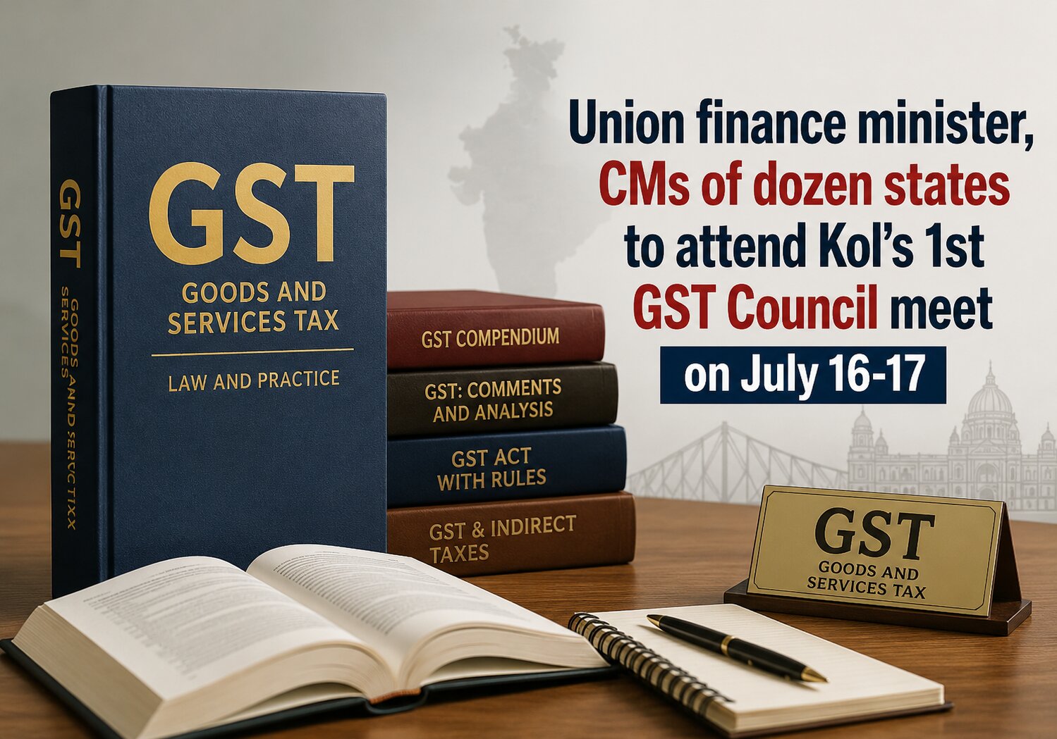 Union finance minister, CMs of dozen states to attend Kol’s 1st GST Council meet on July 16-17