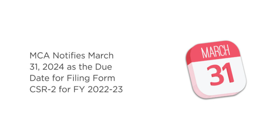 New Advisory by MCA – Companies to do this before 31 March 2024