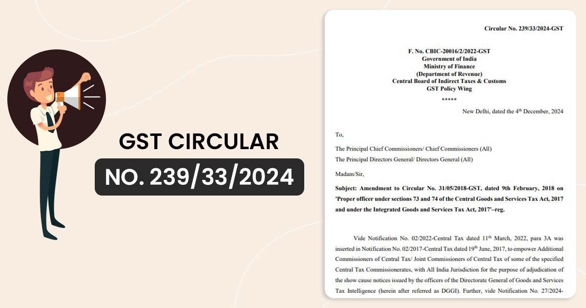 CBIC amends Guidelines for Adjudication of DGGI Show Cause Notices