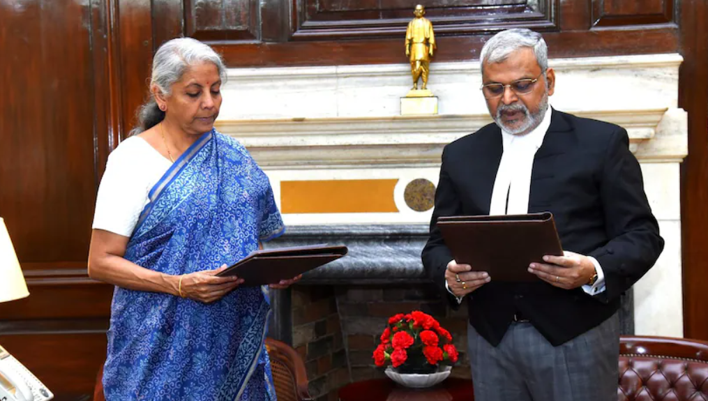 FM Sitharaman swears in Justice (Retd) Mishra as 1st President of GSTAT