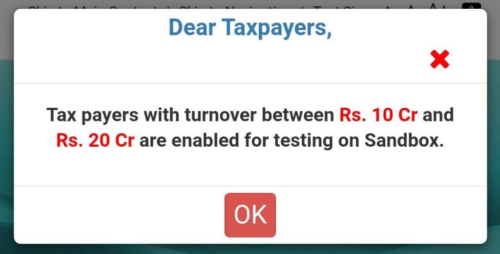 E-invoicing is likely to be soon notified for taxpayers with turnover B/w Rs. 10 Cr and Rs. 20 Cr