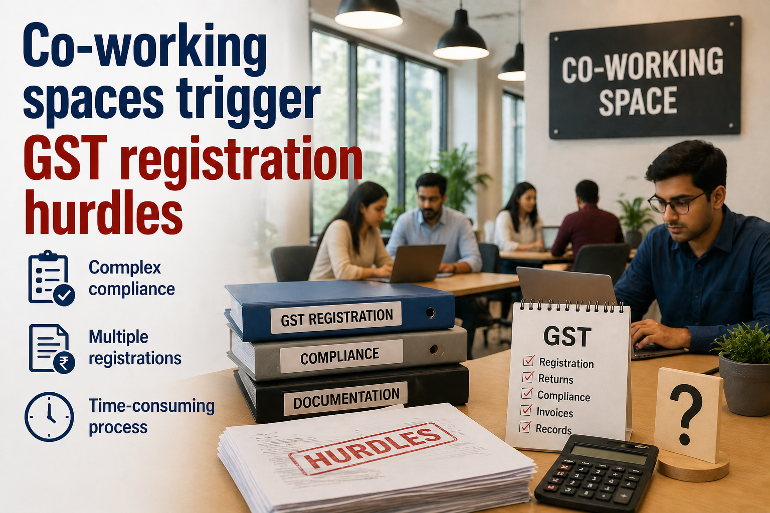 Co-working spaces trigger GST registration hurdles