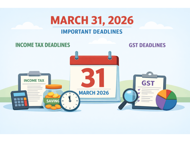 March 31, 2026 Deadline for Key Income Tax & GST Compliance