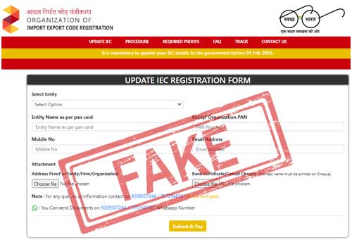 Fake websites target exporters; industry seeks DGFT intervention
